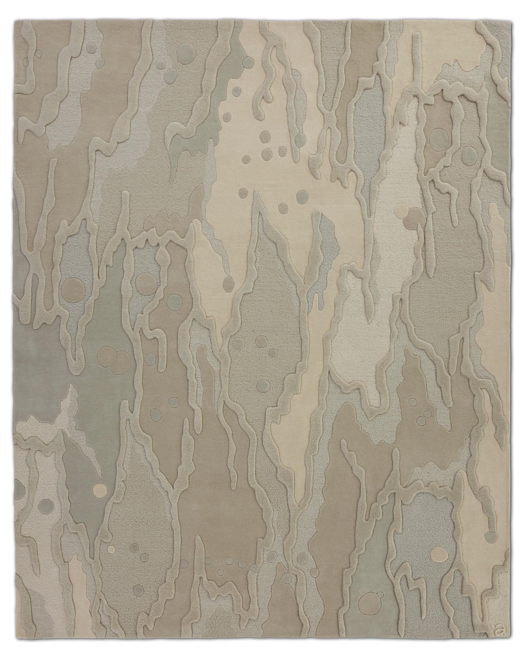 Ocean Natural Wool Area Rug | Angela Adams