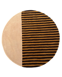 Punk Patti wool area rug by Angela Adams in bold graphic tones