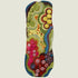 Garden wool area rug by Angela Adams in botanical pink and green