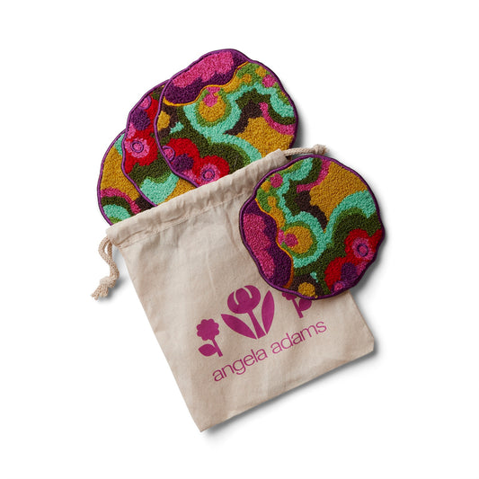 Garden Mug Rug - Set of 4