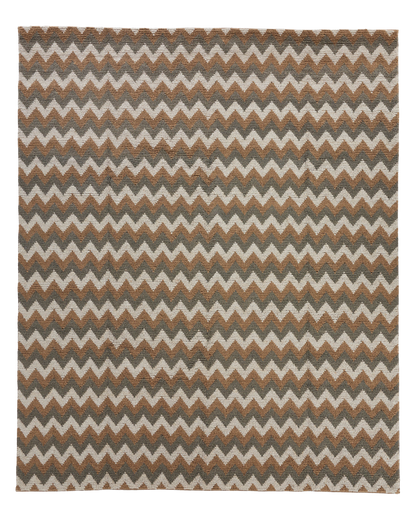 Wyatt Natural woven wool area rug by Angela Adams in warm natural neutral