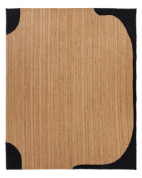 Bear Cub Grizzly wool area rug by Angela Adams in warm grizzly brown