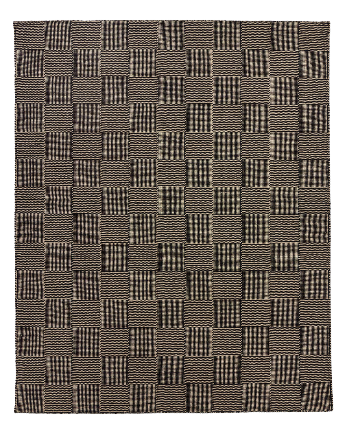 Frankie Onyx wool area rug by Angela Adams in sophisticated onyx gray
