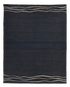 Maritime Navy wool area rug by Angela Adams in deep maritime navy