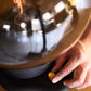 Albi 12" Globe Lamp - Ebony Walnut