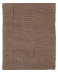 FogBank Mist wool area rug by Angela Adams in warm misty brown