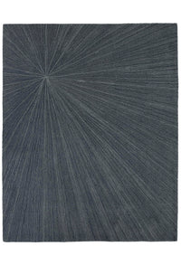 Grace Graphite wool area rug by Angela Adams in cool graphite gray