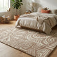 Storybook wool area rug by Angela Adams in soft, whimsical neutral
