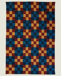 Gram Feeling Blue woven wool area rug by Angela Adams in expressive, soulful blue