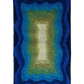 Alden Sapphire wool area rug by Angela Adams in rich sapphire blue