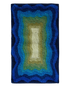 Alden Sapphire wool area rug by Angela Adams in rich sapphire blue