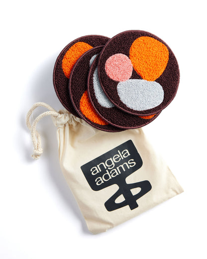 Three Stones Rust Mug Rug