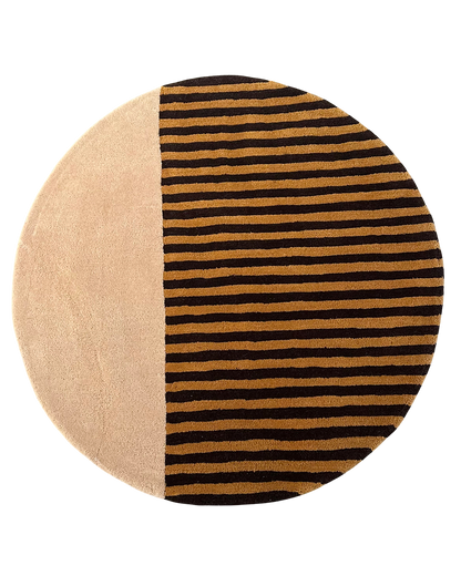 Punk Patti wool area rug by Angela Adams in bold graphic tones