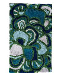 Maeve Seaweed wool area rug by Angela Adams in rich seaweed green