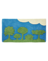 Island Family Summer wool area rug by Angela Adams in vibrant summer green