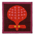 Happipod Berry woven wool area rug by Angela Adams in bold berry red