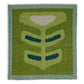 Pterapod Grass wool area rug by Angela Adams in fresh grass green