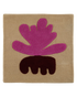 Sea Flower Rugosa wool area rug by Angela Adams in rosy rugosa pink