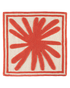 Urchin Coral wool area rug by Angela Adams in vivid coral pink