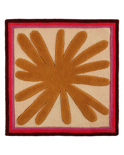Urchin Uni wool area rug by Angela Adams in soft, sandy neutral