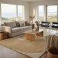 Dove Peace wool area rug by Angela Adams in calm, peaceful neutral