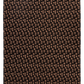 Sadie Espresso woven wool area rug by Angela Adams in rich espresso brown