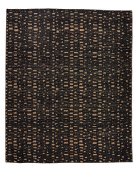 Siena Coffee jute area rug by Angela Adams in deep coffee brown