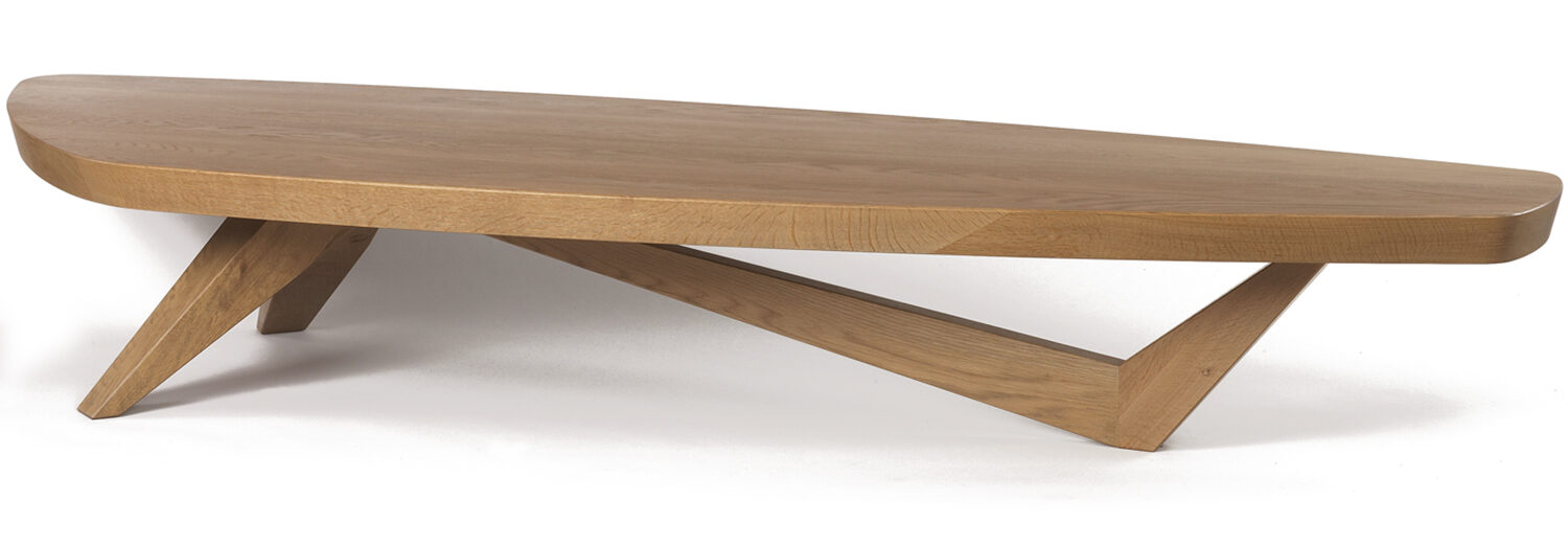 Pattern Moby coffee table luxury modern sustainable hardwood handcrafted made in america maine