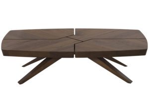 Munjoy coffee table luxury modern sustainable hardwood handcrafted made in america maine