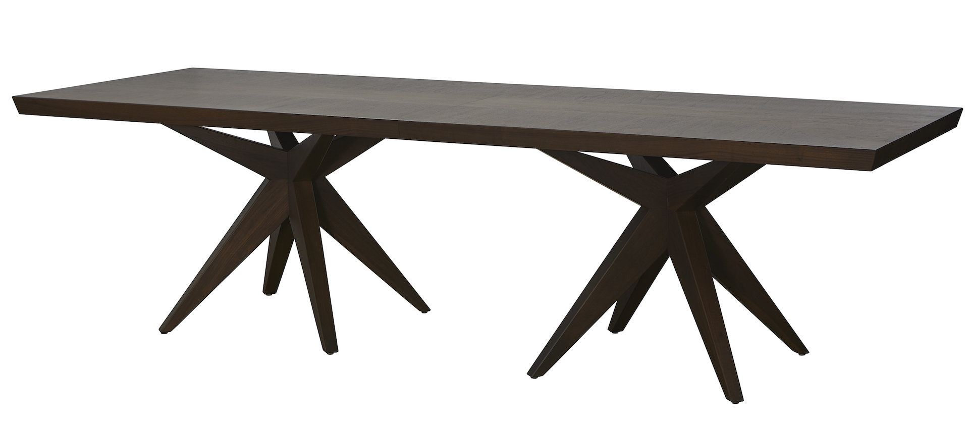 Double Bonfire Dining Table Sustainable Hardwood Handcrafted made in maine sherwood hamill