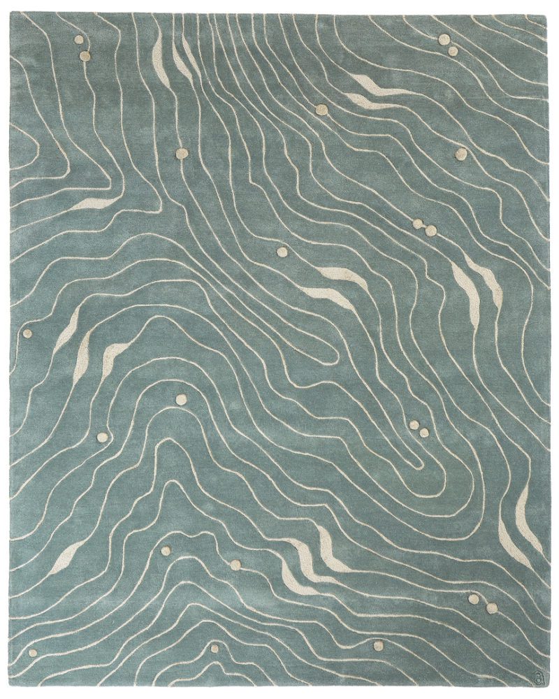 Waves - angela adams - modern area rugs, handcrafted 