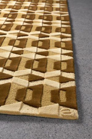 Garbo Amber Luxury Wool Handmade Rug