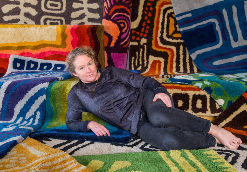 angela adams designer portland maine luxury modern retro handmade rugs