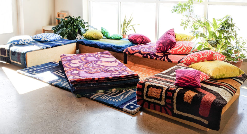 angela adams studies modern plush luxury rug handmade rugs