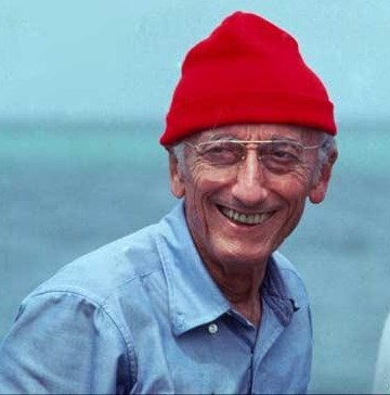 Jacques Cousteau low tide vibe sea explorer ocean icon