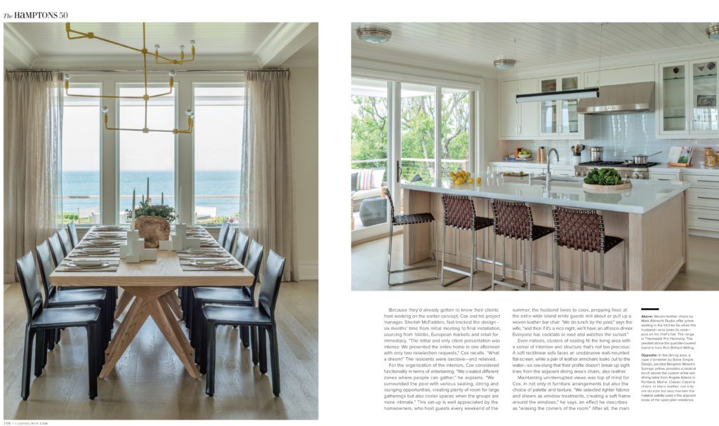 Luxe Magazine Foley Cox Interior Design Hamptons Home