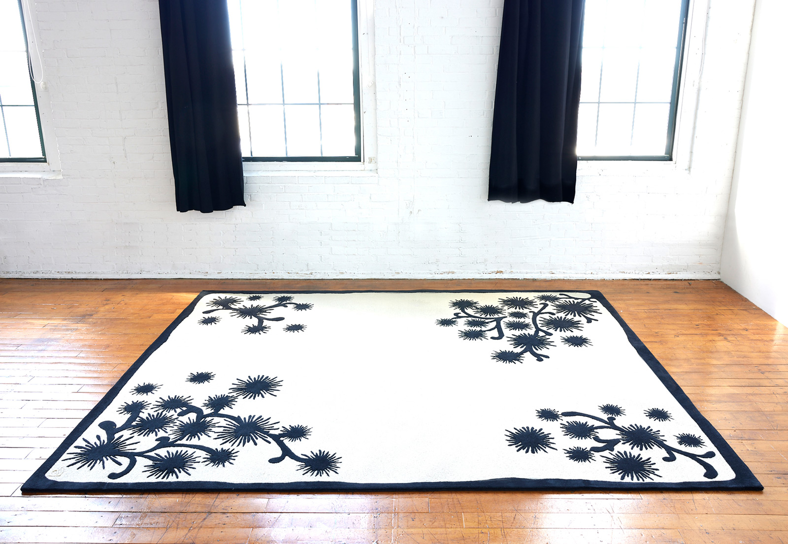 angela adams Pine Tree Snow contemporary modern rug