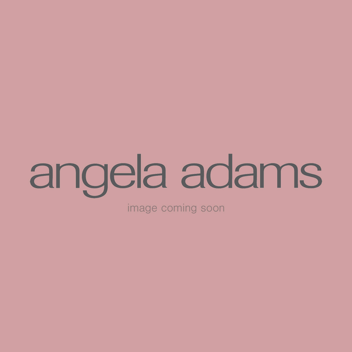 angela adams logo type on a rose pink backdrop.