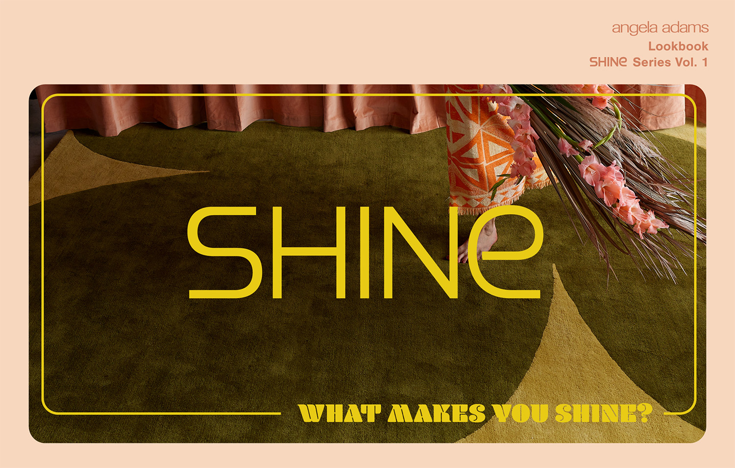 the cover of the shine look book in yellow and beige